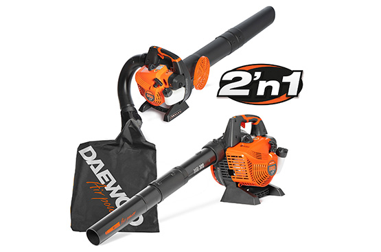 Воздуходувка может работать в двух режимах: • Воздуходувка • Пылесос с функцией мульчирования