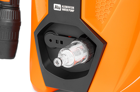 Фильтр тонкой очистки защищает внутренние компоненты мойки и очищаемую поверхность от повреждения мельчайшими твердыми частицами.