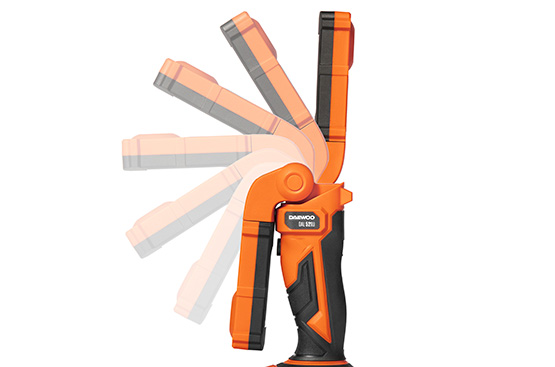 Диапазон регулировки угла наклона осветительной головки 150°. Это позволяет подобрать оптимальное положение для лучшей подсветки.